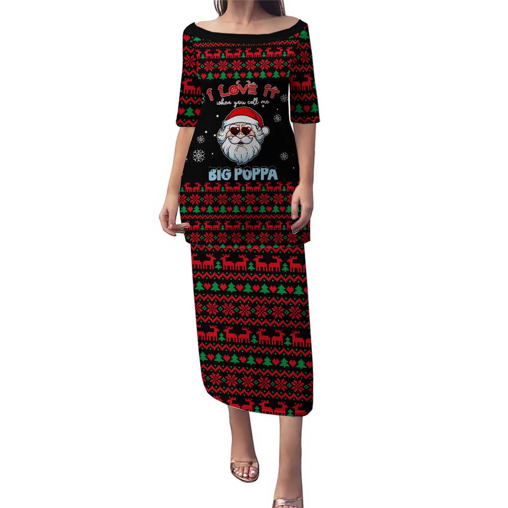 I Love It When You Call Me Big Poppa Christmas Christmas Puletasi Xmas Holiday Patterns - Wonder Print Shop