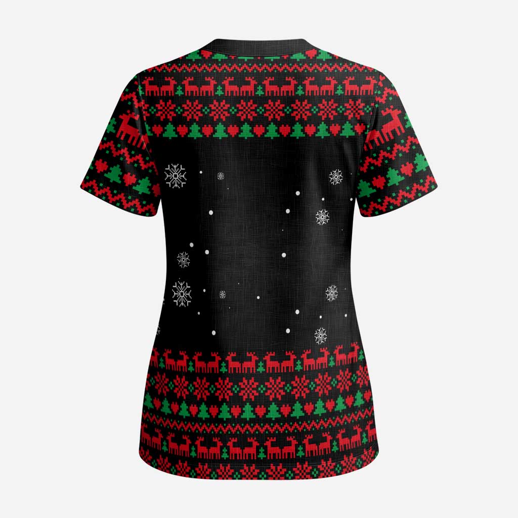 I Love It When You Call Me Big Poppa Christmas Christmas Scrub Top Xmas Holiday Patterns - Wonder Print Shop