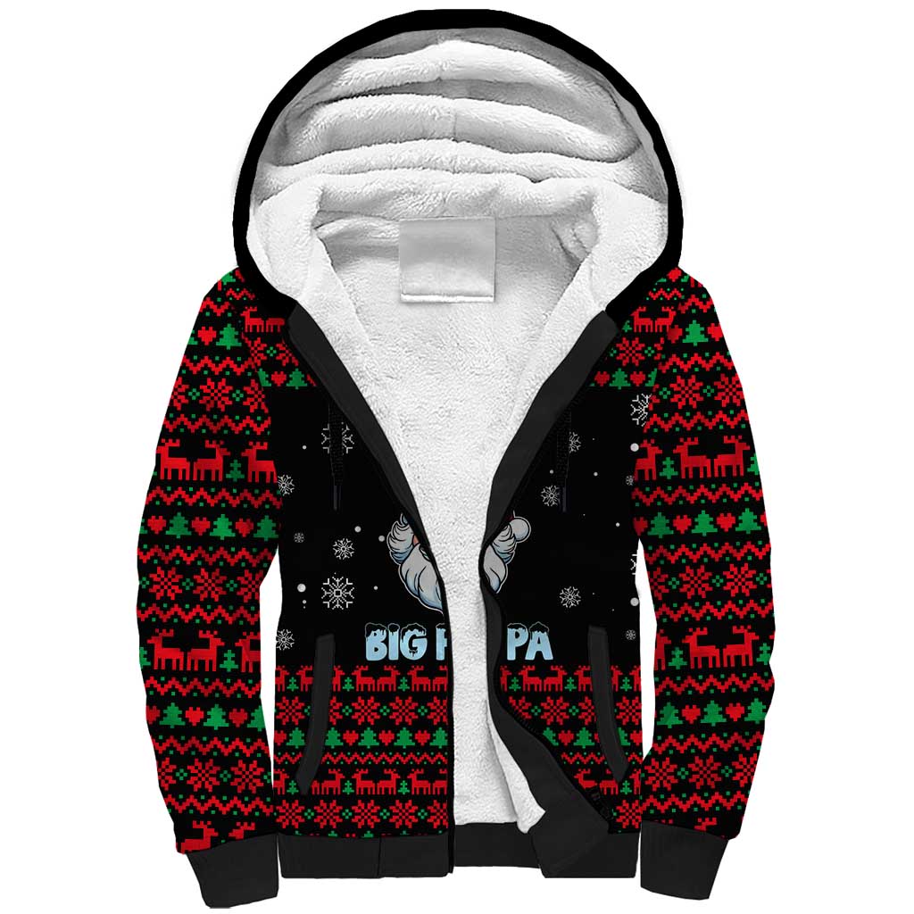 I Love It When You Call Me Big Poppa Christmas Christmas Sherpa Hoodie Xmas Holiday Patterns - Wonder Print Shop