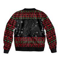 I Love It When You Call Me Big Poppa Christmas Christmas Sleeve Zip Bomber Jacket Xmas Holiday Patterns - Wonder Print Shop