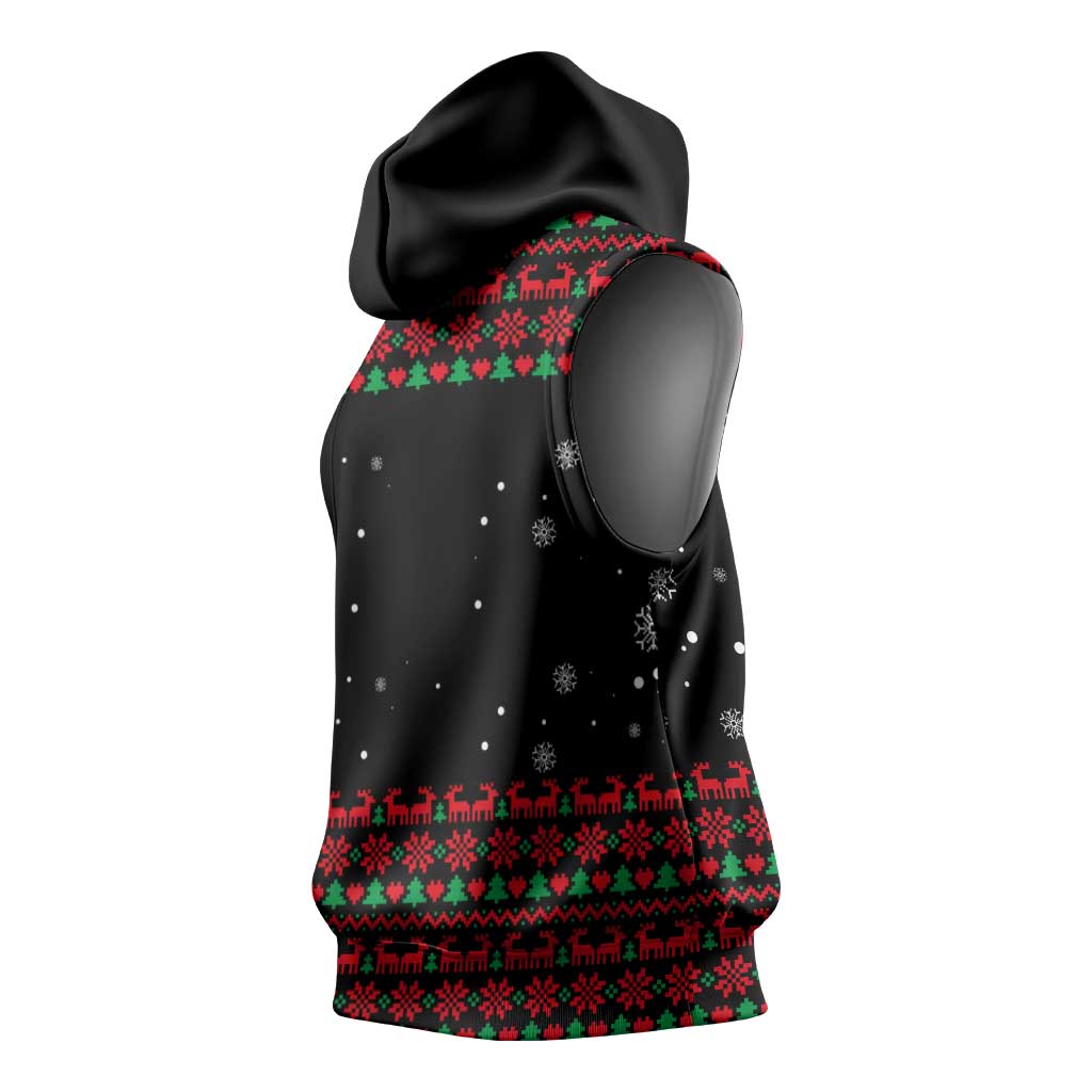 I Love It When You Call Me Big Poppa Christmas Christmas Sleeveless Hoodie Xmas Holiday Patterns - Wonder Print Shop