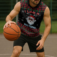 I Love It When You Call Me Big Poppa Christmas Christmas Sleeveless Hoodie Xmas Holiday Patterns - Wonder Print Shop