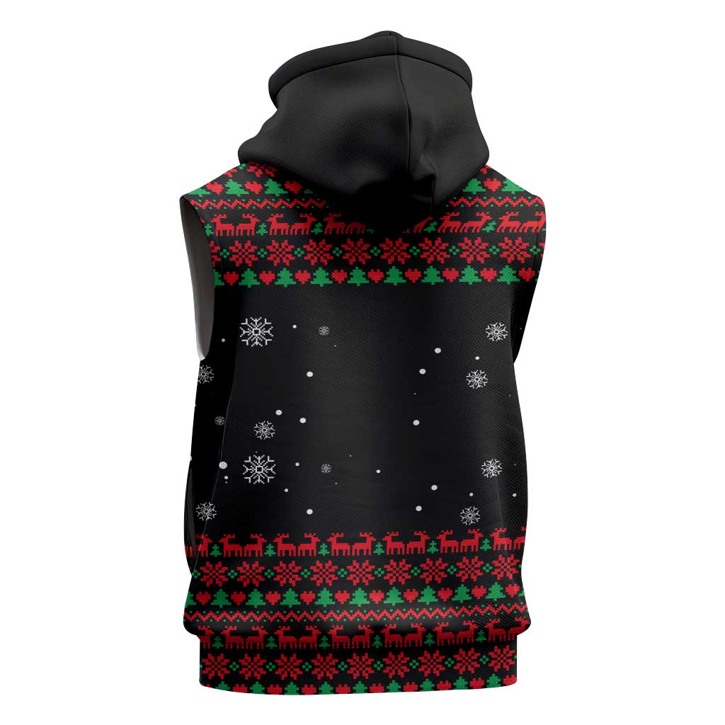I Love It When You Call Me Big Poppa Christmas Christmas Sleeveless Zip Hoodie Xmas Holiday Patterns - Wonder Print Shop