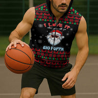 I Love It When You Call Me Big Poppa Christmas Christmas Sleeveless Zip Hoodie Xmas Holiday Patterns - Wonder Print Shop