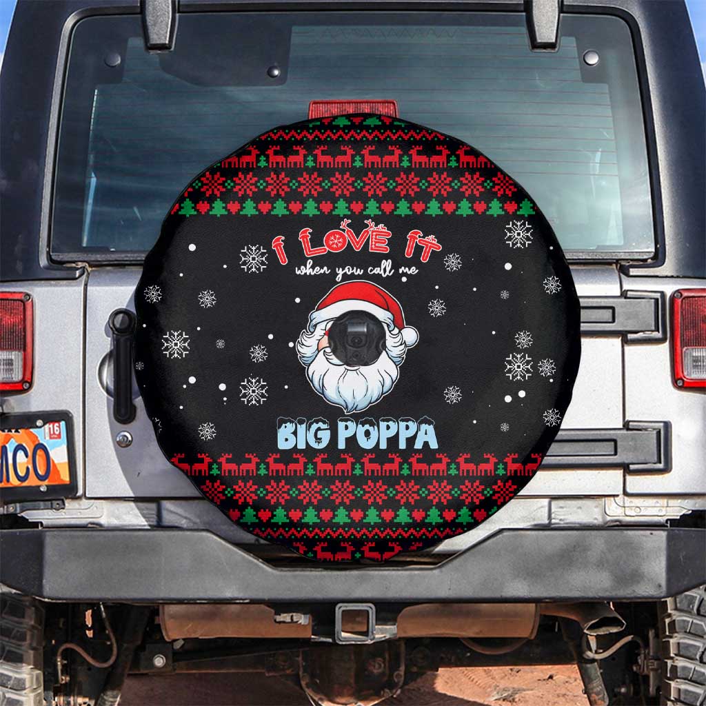 I Love It When You Call Me Big Poppa Christmas Christmas Spare Tire Cover Xmas Holiday Patterns - Wonder Print Shop