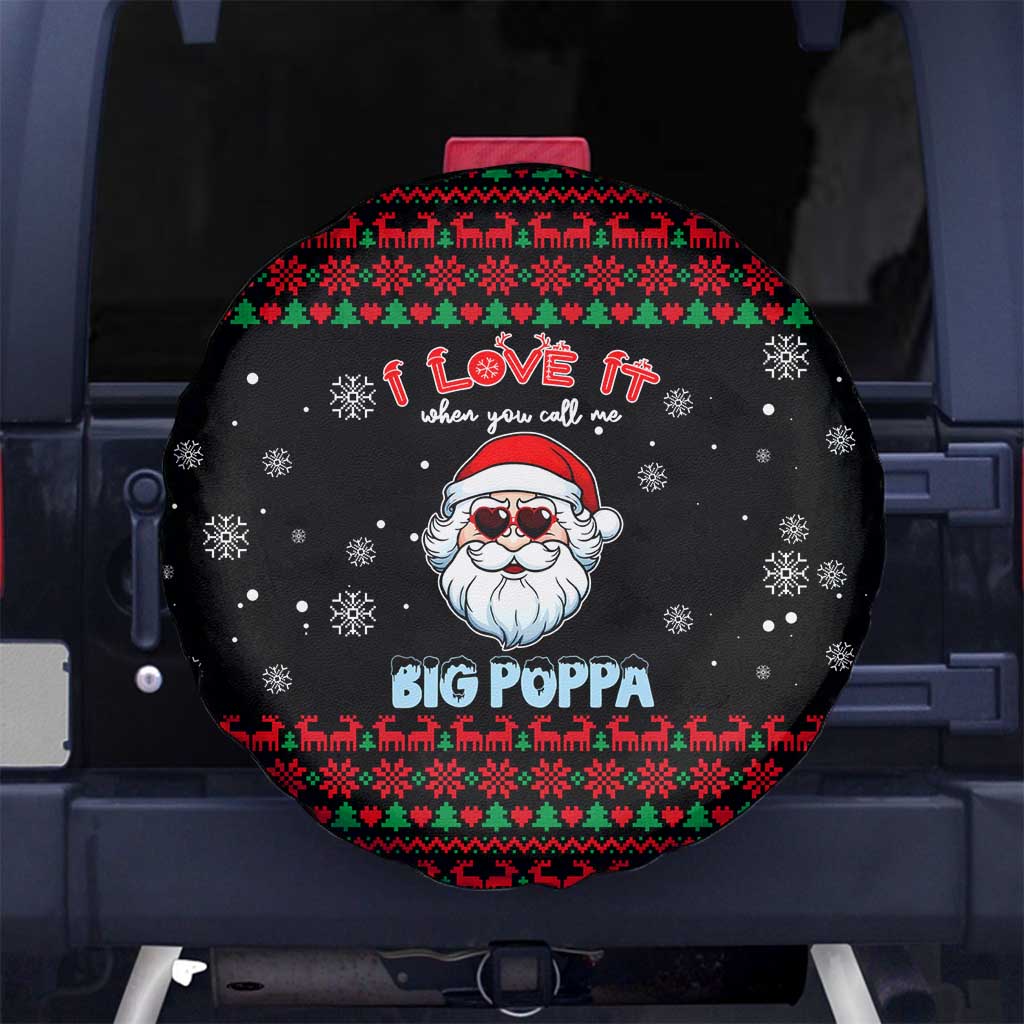 I Love It When You Call Me Big Poppa Christmas Christmas Spare Tire Cover Xmas Holiday Patterns - Wonder Print Shop