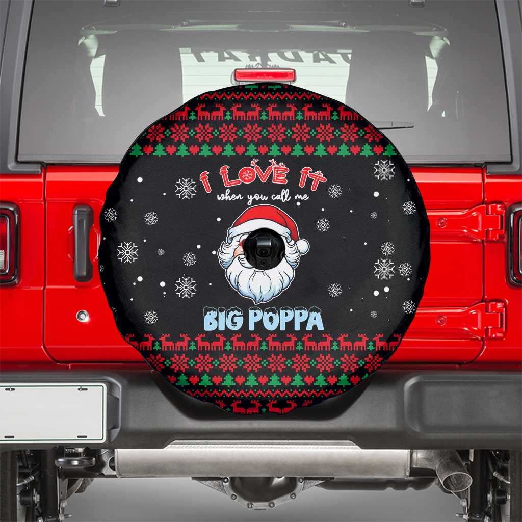 I Love It When You Call Me Big Poppa Christmas Christmas Spare Tire Cover Xmas Holiday Patterns - Wonder Print Shop