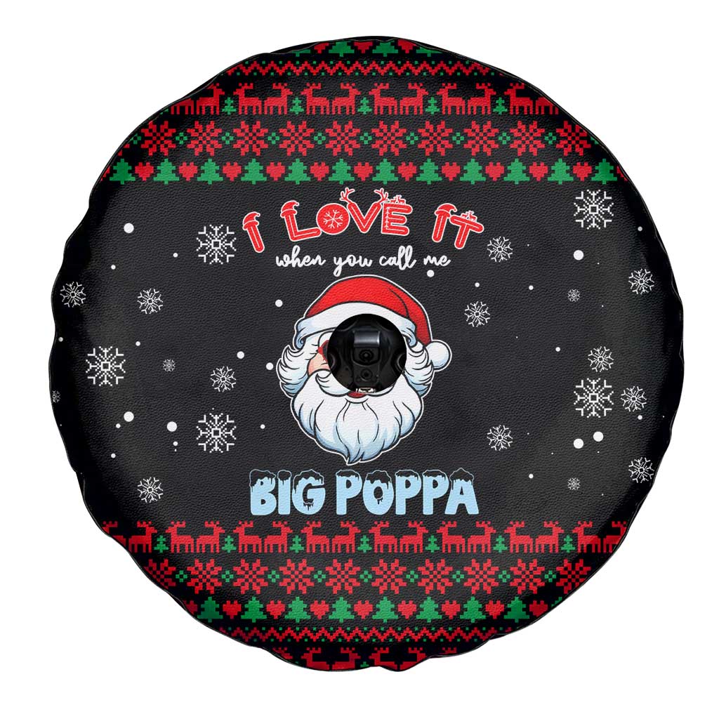 I Love It When You Call Me Big Poppa Christmas Christmas Spare Tire Cover Xmas Holiday Patterns - Wonder Print Shop