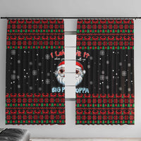 I Love It When You Call Me Big Poppa Christmas Christmas Window Curtain Xmas Holiday Patterns - Wonder Print Shop