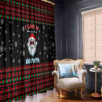 I Love It When You Call Me Big Poppa Christmas Christmas Window Curtain Xmas Holiday Patterns - Wonder Print Shop