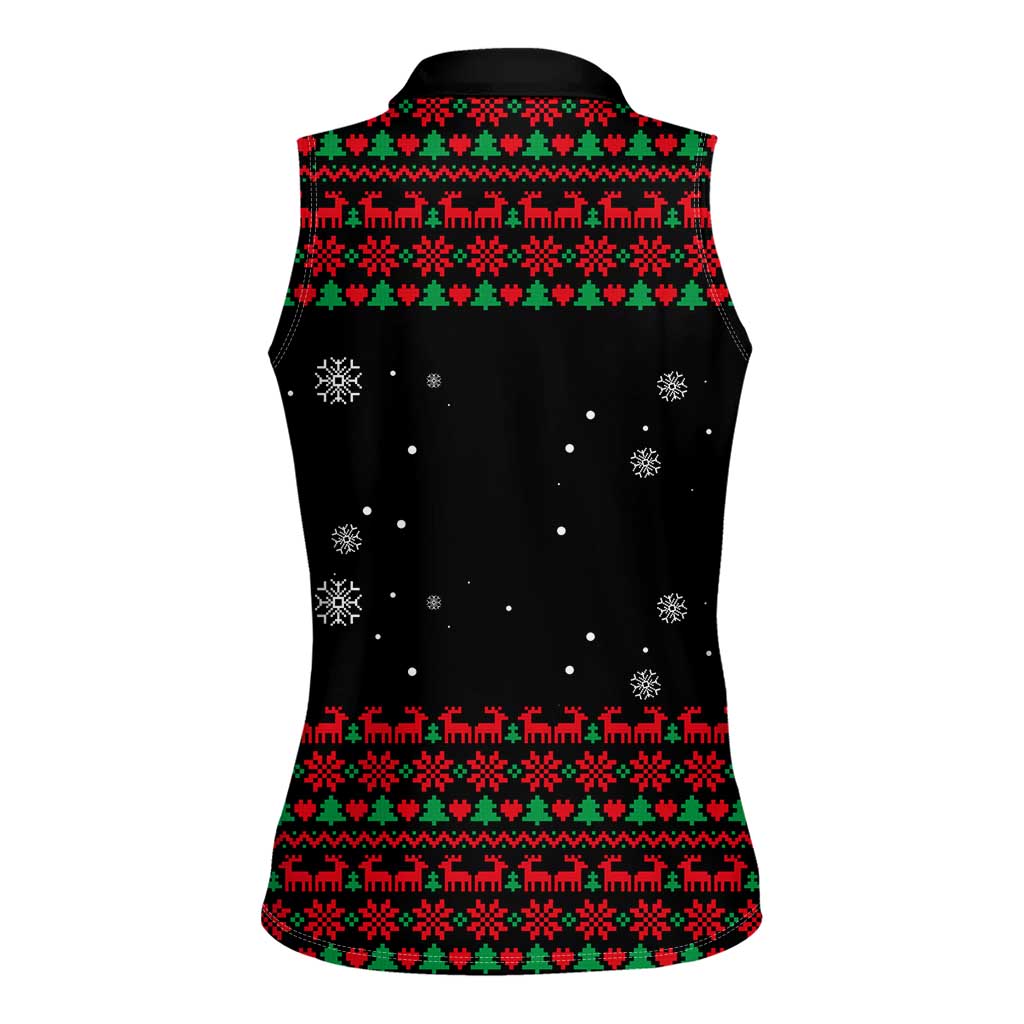 I Love It When You Call Me Big Poppa Christmas Christmas Women Sleeveless Polo Shirt Xmas Holiday Patterns - Wonder Print Shop