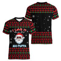 I Love It When You Call Me Big Poppa Christmas Christmas Women V-Neck T-Shirt Xmas Holiday Patterns - Wonder Print Shop