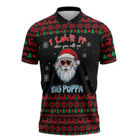 I Love It When You Call Me Big Poppa Christmas Christmas Zipper Polo Shirt Xmas Holiday Patterns - Wonder Print Shop