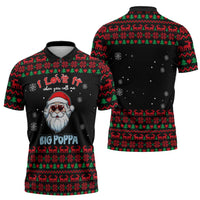 I Love It When You Call Me Big Poppa Christmas Christmas Zipper Polo Shirt Xmas Holiday Patterns - Wonder Print Shop