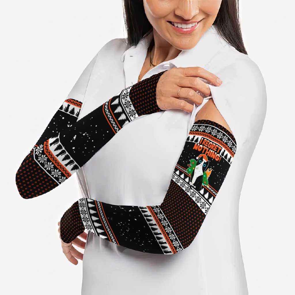 I Regret Nothing Cat Christmas Christmas Arm Sleeves Xmas Holiday Patterns - Wonder Print Shop