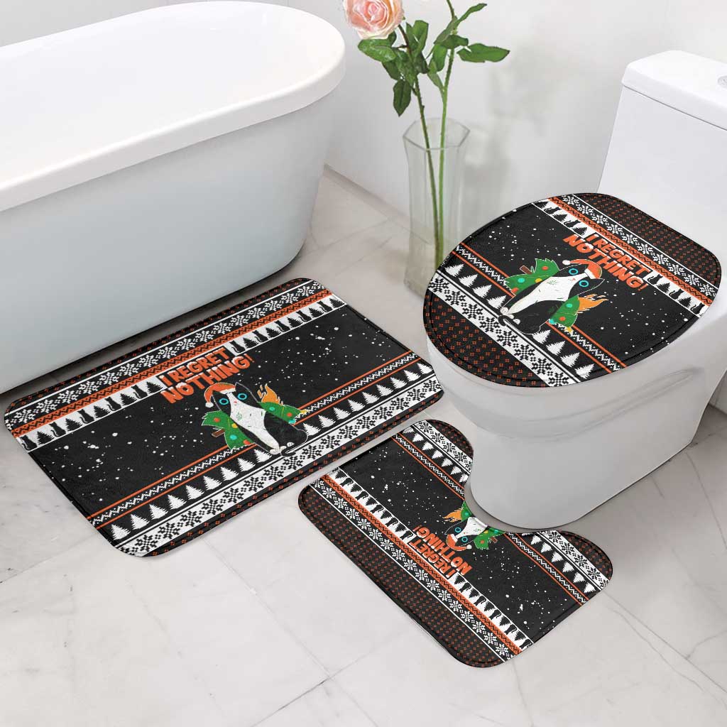 I Regret Nothing Cat Christmas Christmas Bathroom Set Xmas Holiday Patterns - Wonder Print Shop