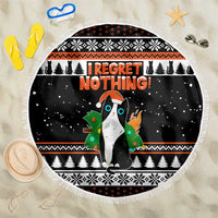 I Regret Nothing Cat Christmas Christmas Beach Blanket Xmas Holiday Patterns - Wonder Print Shop