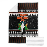 I Regret Nothing Cat Christmas Christmas Blanket Xmas Holiday Patterns - Wonder Print Shop
