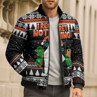 I Regret Nothing Cat Christmas Christmas Bomber Puffer Jacket Xmas Holiday Patterns - Wonder Print Shop