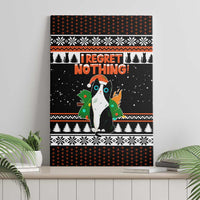 I Regret Nothing Cat Christmas Christmas Canvas Wall Art Xmas Holiday Patterns - Wonder Print Shop
