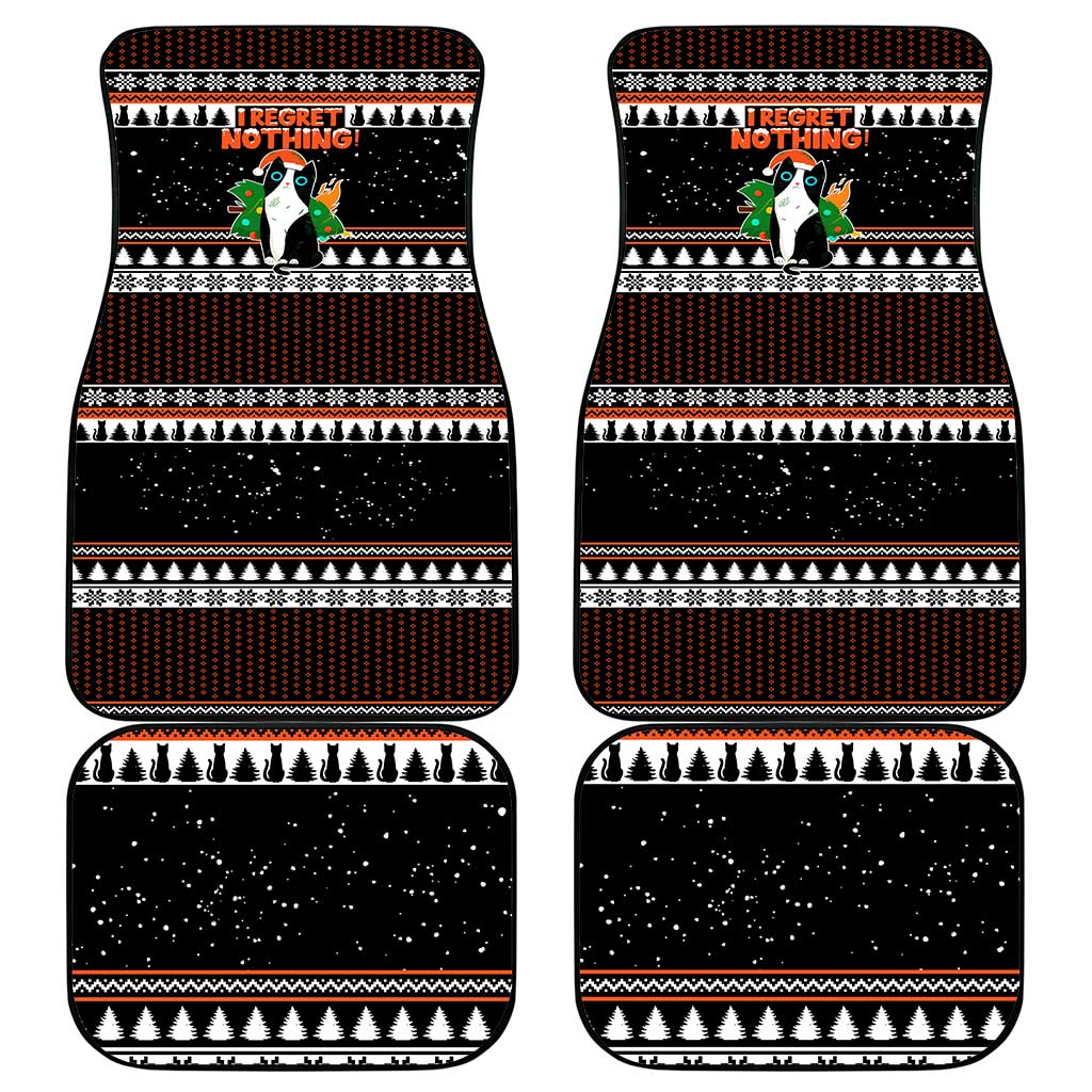 I Regret Nothing Cat Christmas Christmas Car Mats Xmas Holiday Patterns - Wonder Print Shop