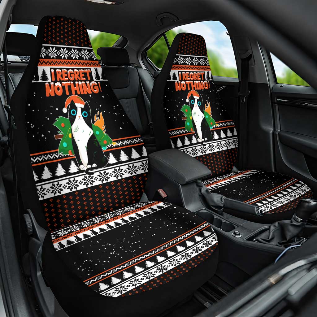 I Regret Nothing Cat Christmas Christmas Car Seat Cover Xmas Holiday Patterns - Wonder Print Shop