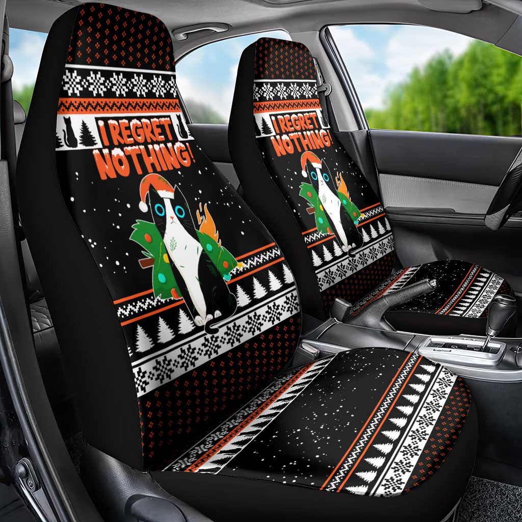 I Regret Nothing Cat Christmas Christmas Car Seat Cover Xmas Holiday Patterns - Wonder Print Shop