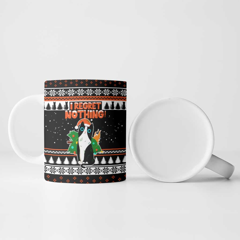 I Regret Nothing Cat Christmas Christmas Ceramic Mug Xmas Holiday Patterns - Wonder Print Shop