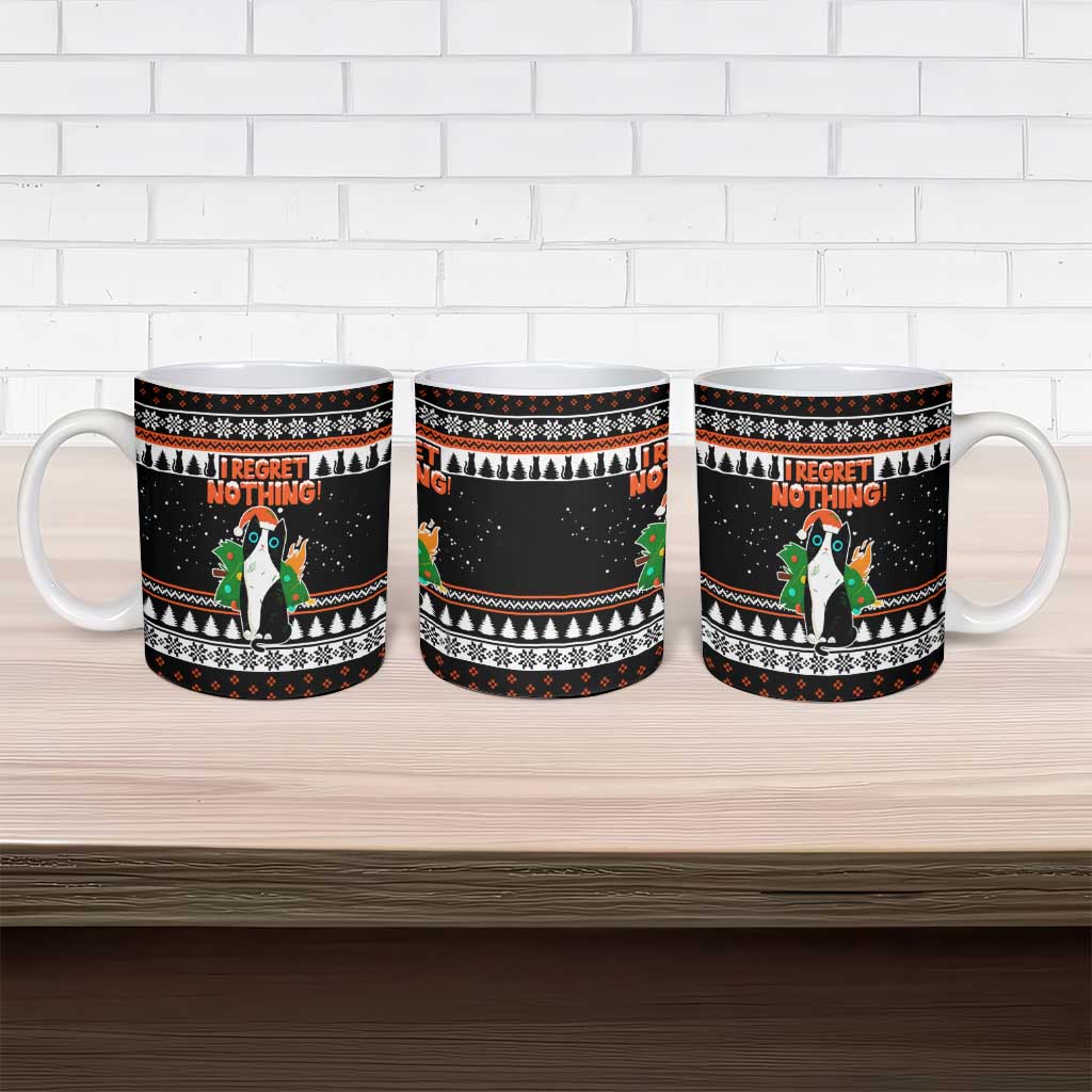 I Regret Nothing Cat Christmas Christmas Ceramic Mug Xmas Holiday Patterns - Wonder Print Shop