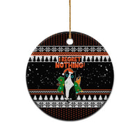I Regret Nothing Cat Christmas Ceramic Ornament Xmas Holiday Patterns - Wonder Print Shop