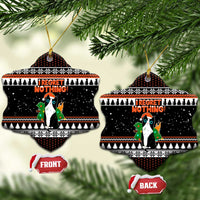 I Regret Nothing Cat Christmas Ceramic Ornament Xmas Holiday Patterns - Wonder Print Shop