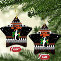 I Regret Nothing Cat Christmas Ceramic Ornament Xmas Holiday Patterns - Wonder Print Shop