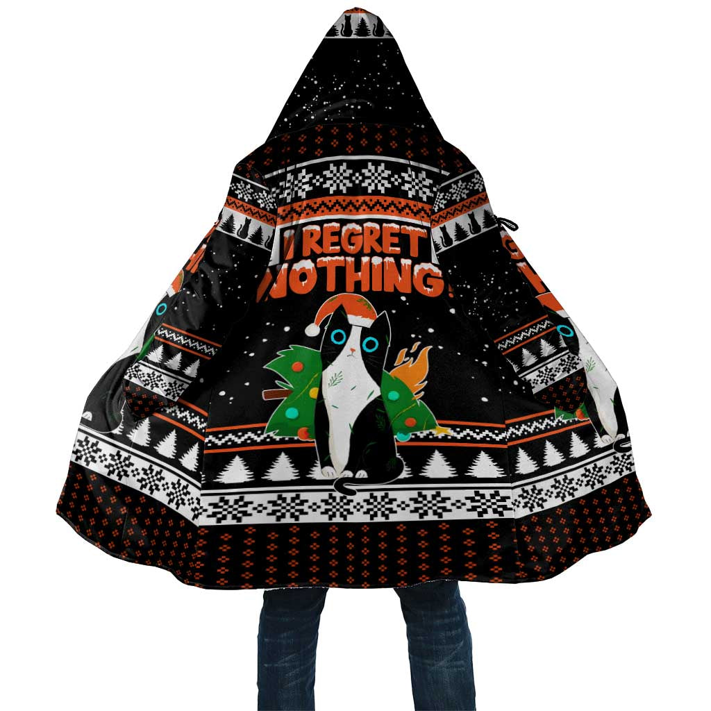 I Regret Nothing Cat Christmas Christmas Cloak Xmas Holiday Patterns - Wonder Print Shop