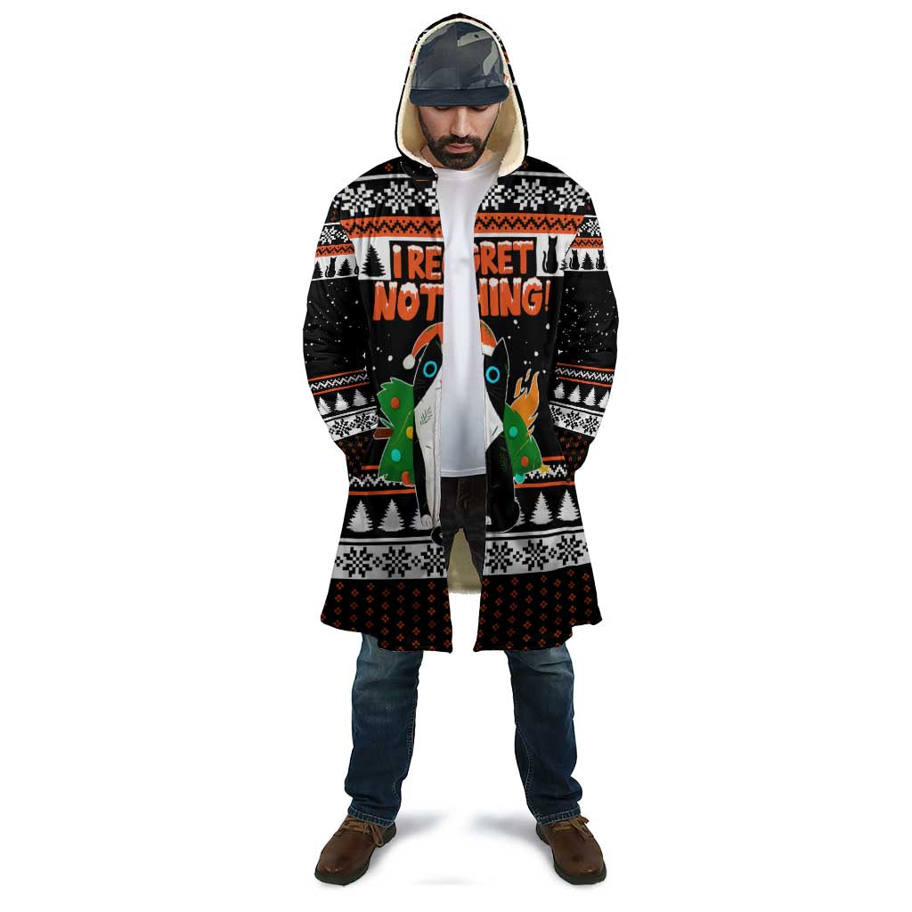 I Regret Nothing Cat Christmas Christmas Cloak Xmas Holiday Patterns - Wonder Print Shop