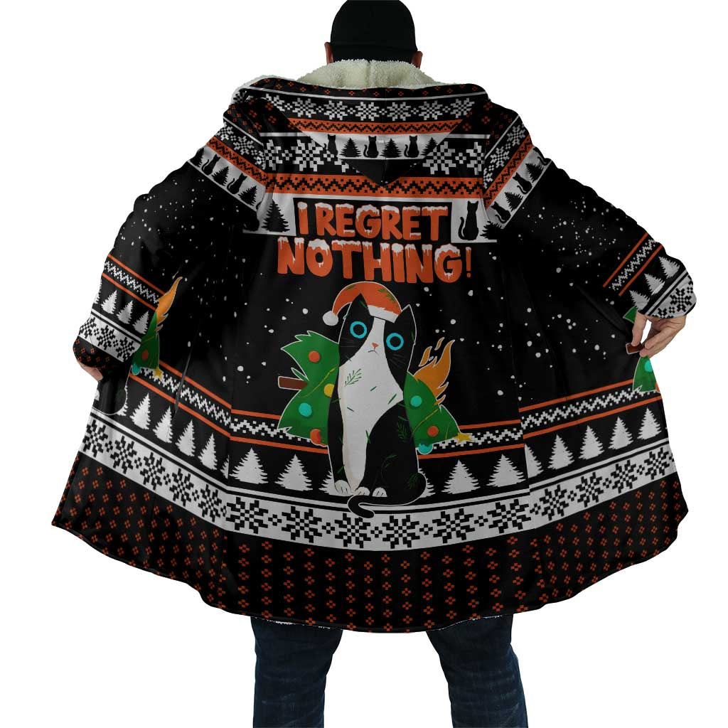 I Regret Nothing Cat Christmas Christmas Cloak Xmas Holiday Patterns - Wonder Print Shop