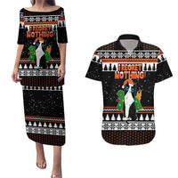 I Regret Nothing Cat Christmas Christmas Couples Matching Puletasi and Hawaiian Shirt Xmas Holiday Patterns - Wonder Print Shop