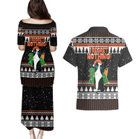 I Regret Nothing Cat Christmas Christmas Couples Matching Puletasi and Hawaiian Shirt Xmas Holiday Patterns - Wonder Print Shop