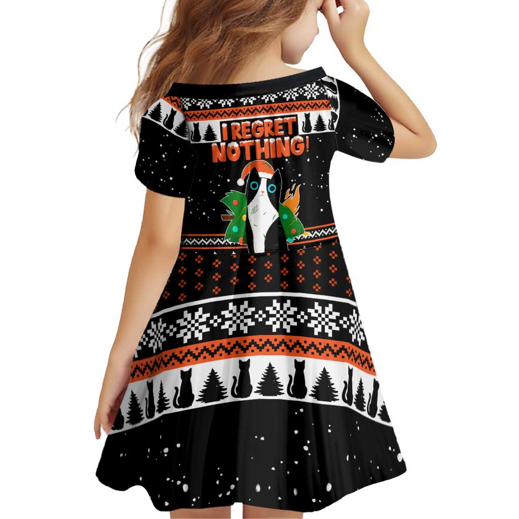 I Regret Nothing Cat Christmas Christmas Family Matching Mermaid Dress and Hawaiian Shirt Xmas Holiday Patterns - Wonder Print Shop