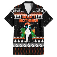 I Regret Nothing Cat Christmas Christmas Family Matching Mermaid Dress and Hawaiian Shirt Xmas Holiday Patterns - Wonder Print Shop