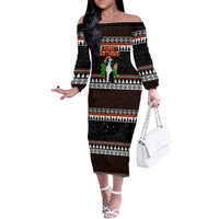 I Regret Nothing Cat Christmas Christmas Family Matching Off The Shoulder Long Sleeve Dress and Hawaiian Shirt Xmas Holiday Patterns - Wonder Print Shop
