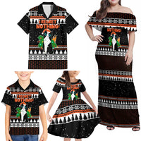 I Regret Nothing Cat Christmas Christmas Family Matching Off Shoulder Maxi Dress and Hawaiian Shirt Xmas Holiday Patterns - Wonder Print Shop