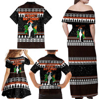 I Regret Nothing Cat Christmas Christmas Family Matching Off Shoulder Maxi Dress and Hawaiian Shirt Xmas Holiday Patterns - Wonder Print Shop