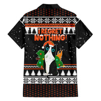 I Regret Nothing Cat Christmas Christmas Family Matching Off Shoulder Maxi Dress and Hawaiian Shirt Xmas Holiday Patterns - Wonder Print Shop
