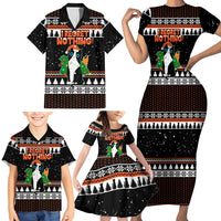 I Regret Nothing Cat Christmas Christmas Family Matching Short Sleeve Bodycon Dress and Hawaiian Shirt Xmas Holiday Patterns - Wonder Print Shop