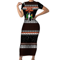 I Regret Nothing Cat Christmas Christmas Family Matching Short Sleeve Bodycon Dress and Hawaiian Shirt Xmas Holiday Patterns - Wonder Print Shop