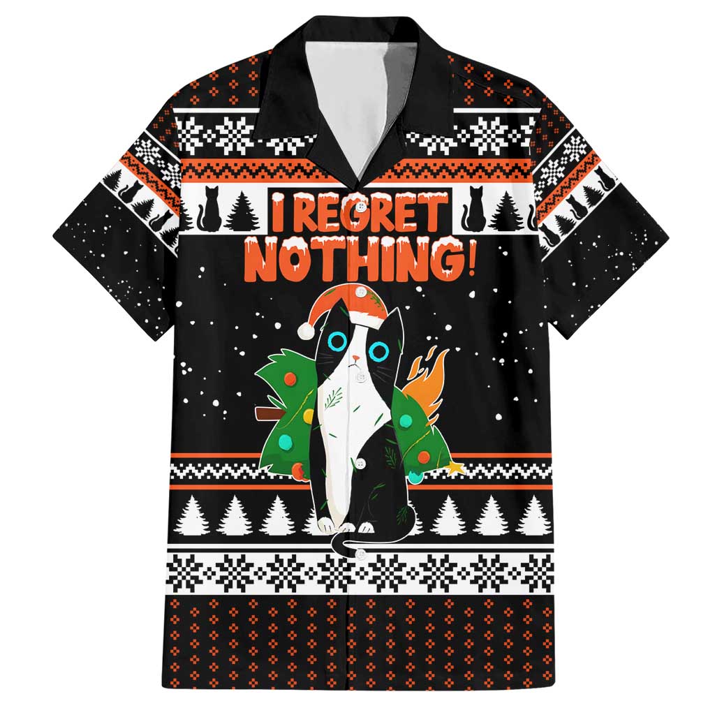 I Regret Nothing Cat Christmas Christmas Hawaiian Shirt Xmas Holiday Patterns - Wonder Print Shop