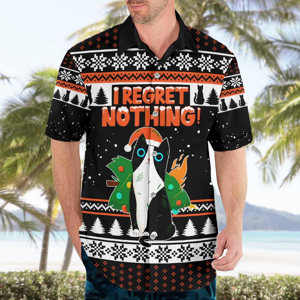 I Regret Nothing Cat Christmas Christmas Hawaiian Shirt Xmas Holiday Patterns - Wonder Print Shop