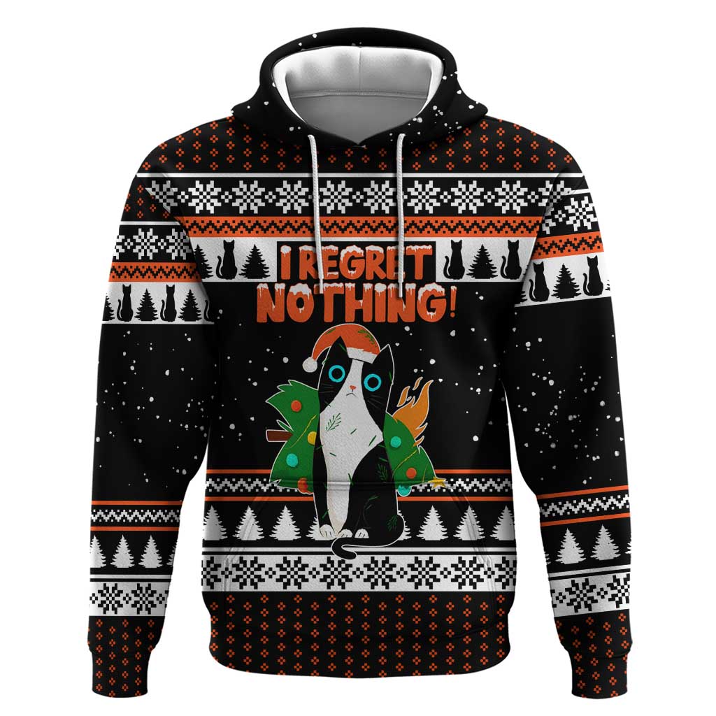 I Regret Nothing Cat Christmas Christmas Hoodie Xmas Holiday Patterns - Wonder Print Shop