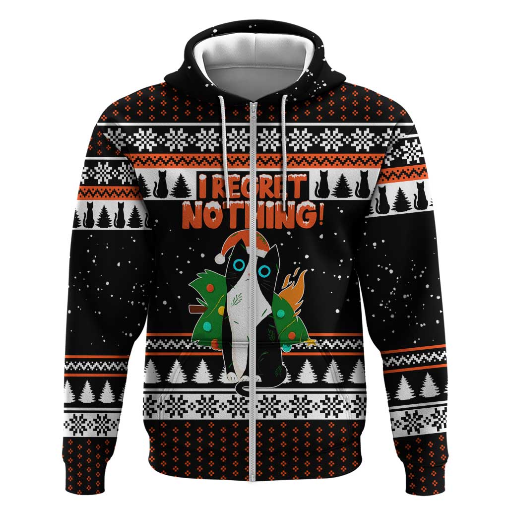 I Regret Nothing Cat Christmas Christmas Hoodie Xmas Holiday Patterns - Wonder Print Shop