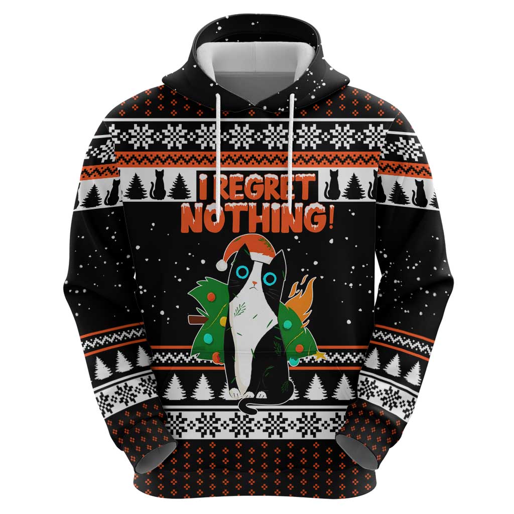 I Regret Nothing Cat Christmas Christmas Hoodie Xmas Holiday Patterns - Wonder Print Shop